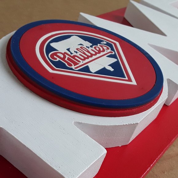 Philadelphia Phillies "HOME" Wood Decor Sign "BRAND NEW" - Picture 2 of 6